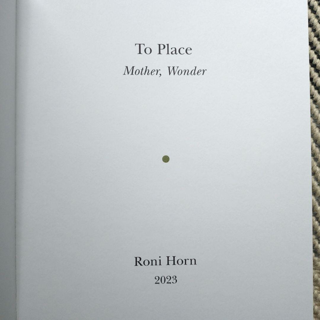 Roni Horn  MotherWonder ロニホーン