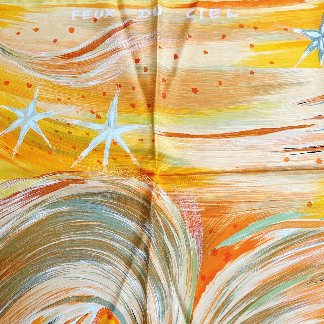 HERMES エルメス スカーフ カレ90 天の火 FEUX DU CIEL