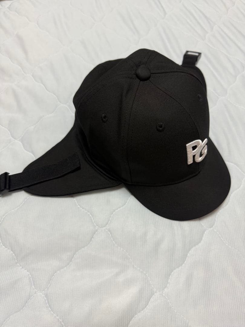PEARLY GATES黒キャップ ポリエステル製