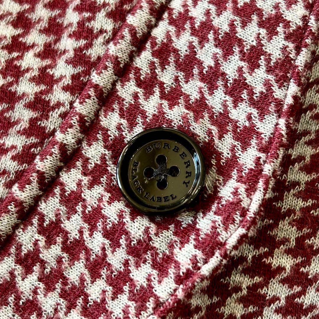 希少 バーバリーブラックレーベル リバーシブル 千鳥柄 ジャケット トラック