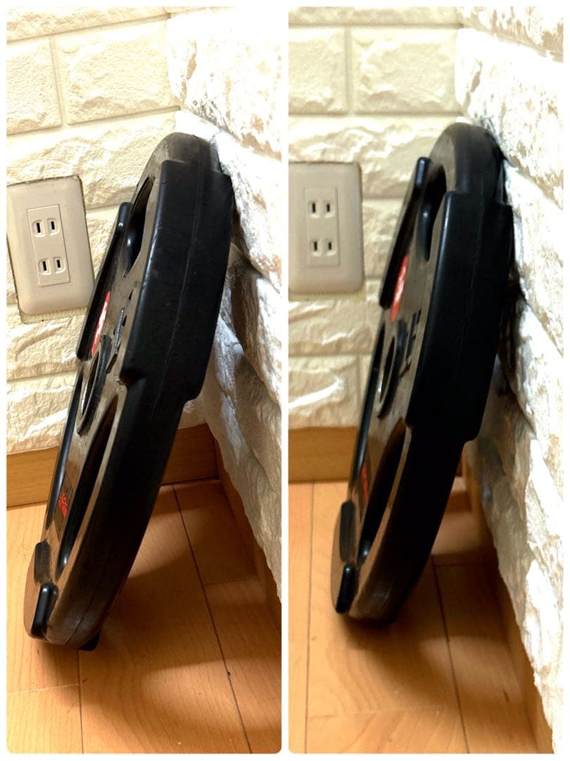 オリンピックプレート　バーベルプレート　Life Fitness 15kg×2つ