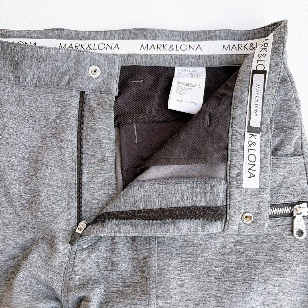 MARK＆LONA マークアンドロナ ストレッチ パンツ スカル ドクロ グレー
