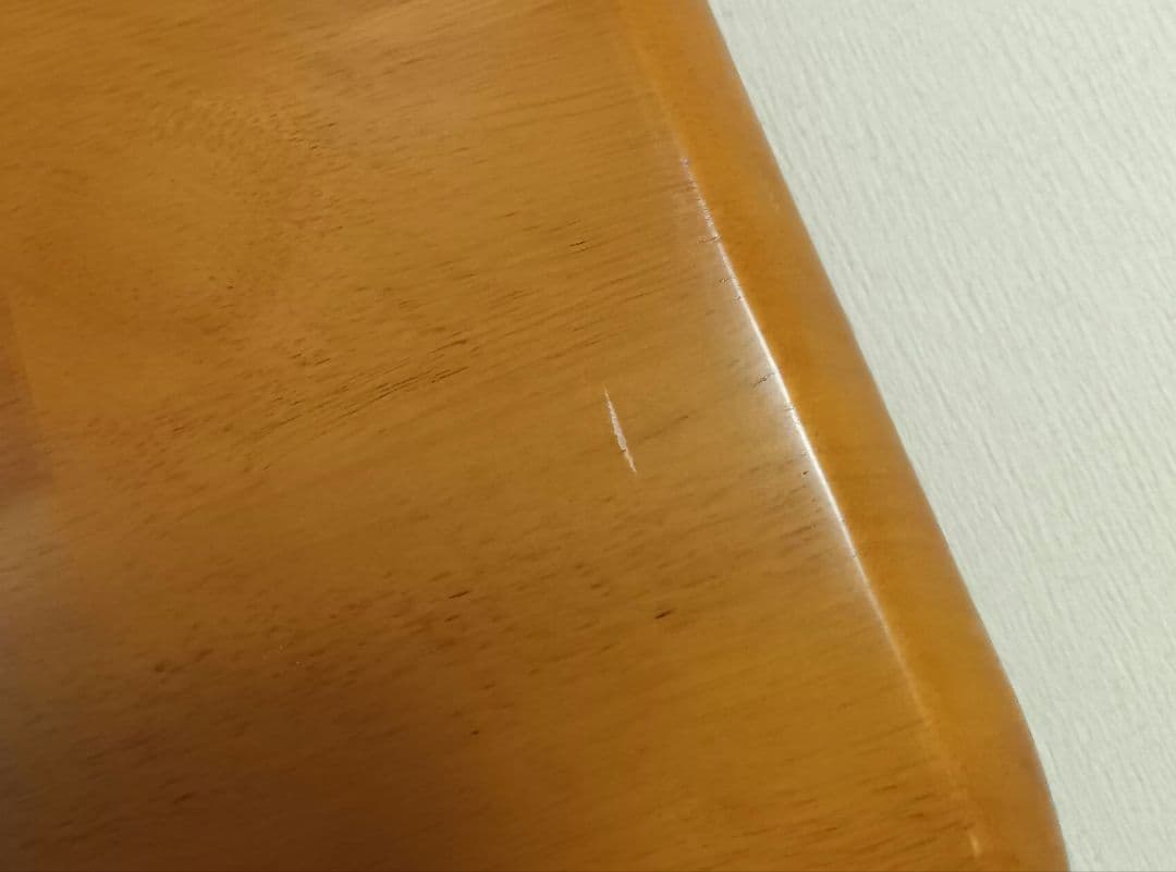 座卓120×75×高32cm　折畳み　天然木　ライトブラウン　和洋　使用 ２度