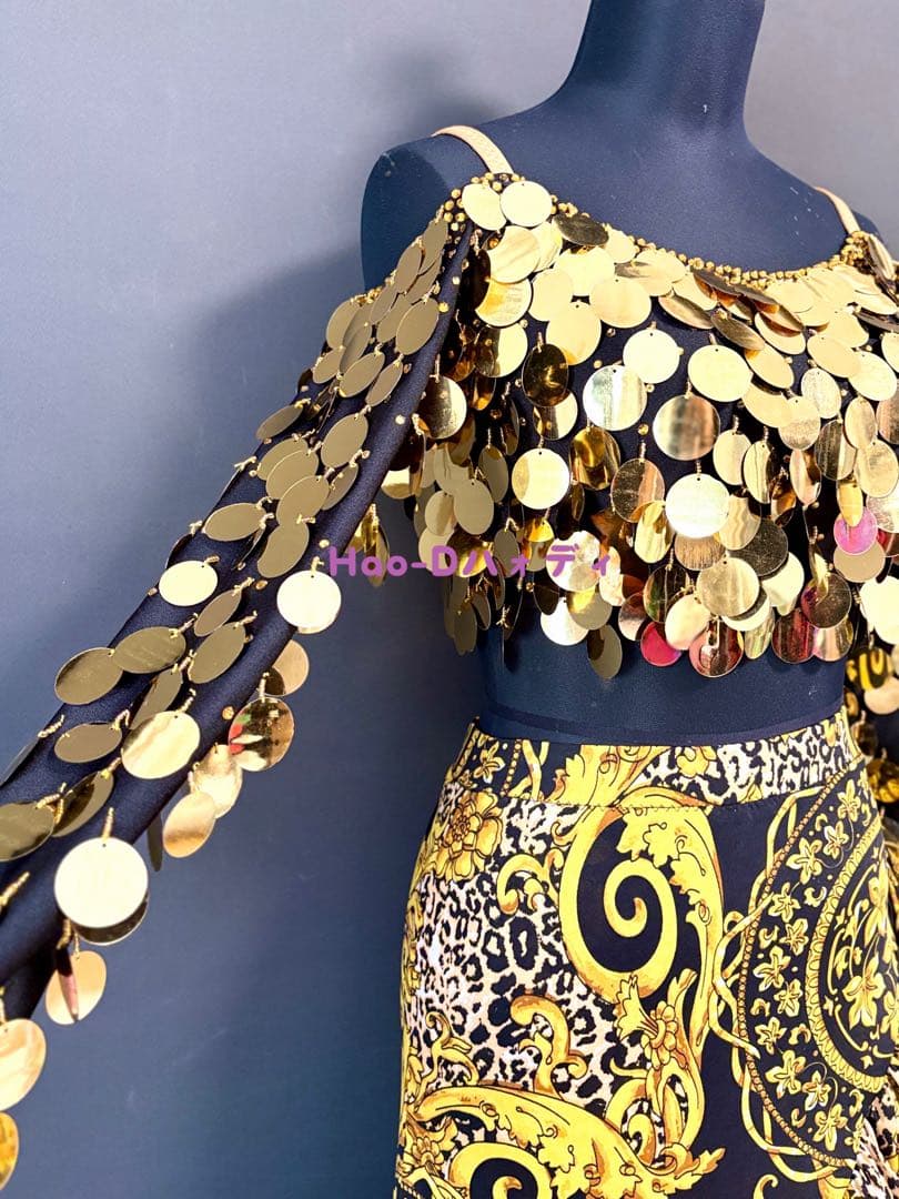 新品★ラテンドレス★SM〜M★社交ダンス★ボリューミー★競技会★スパンコール