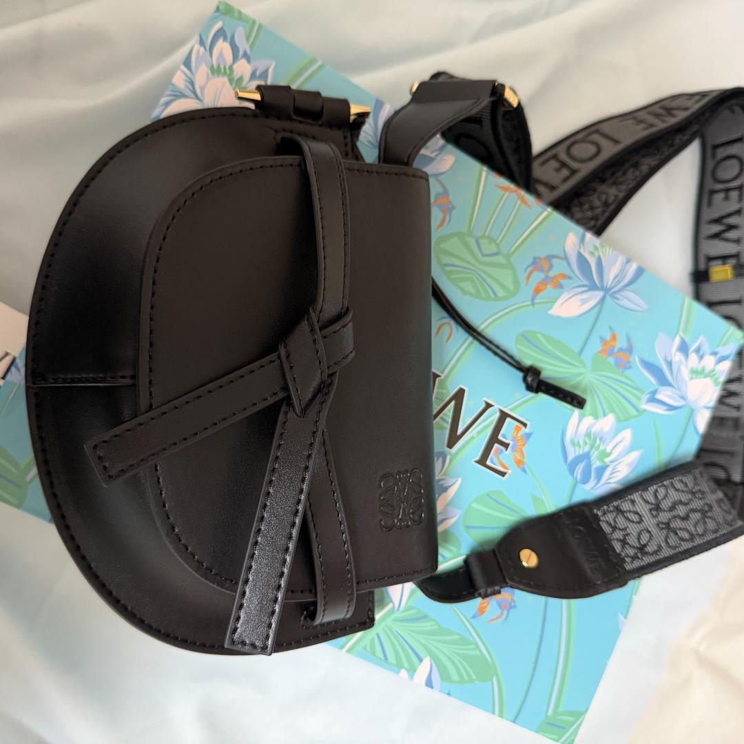 ロエベ LOEWE ゲートデュアルバックミニ ブラック