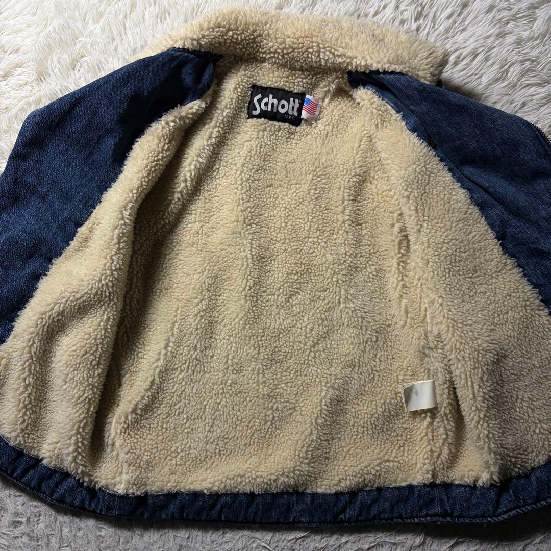 d*t様 【希少】schott デニムジャケット　ライダース　ダブル　L