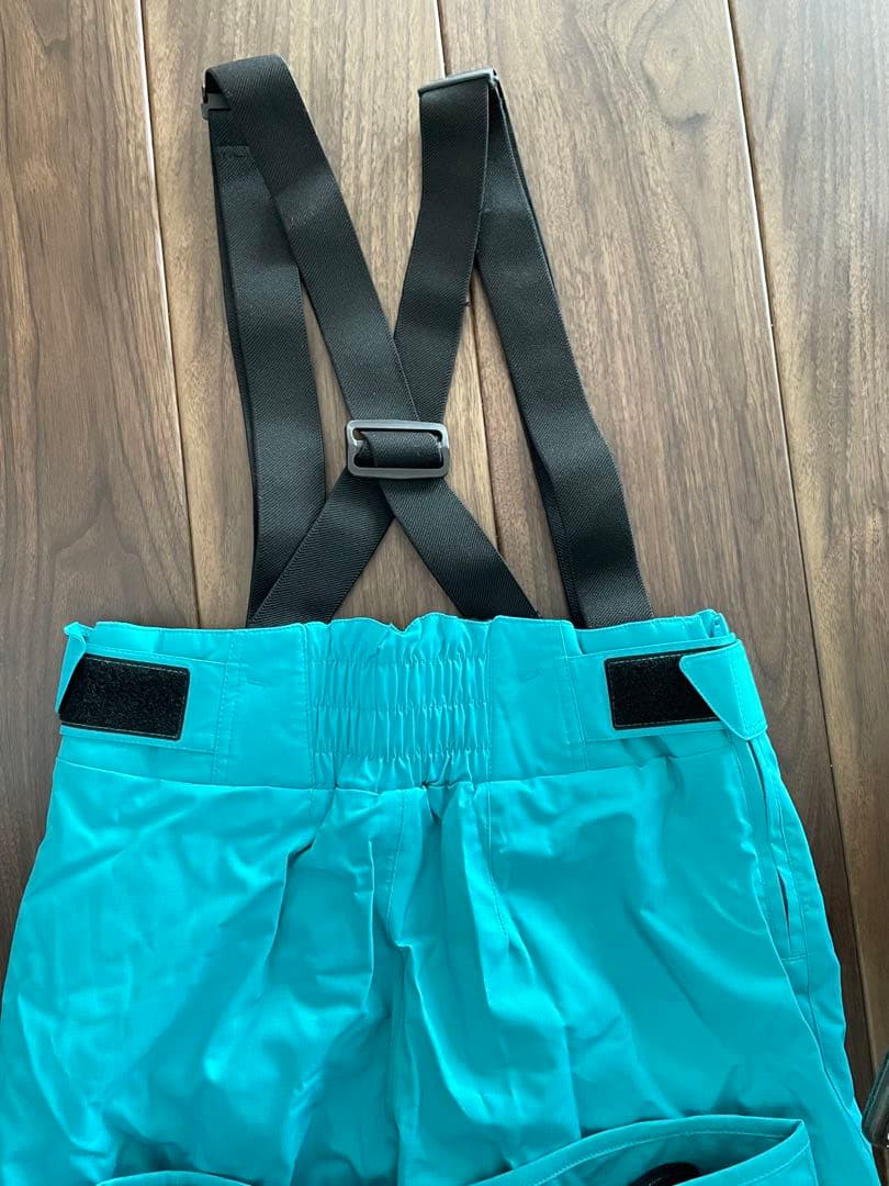 美品 フェニックス スキーウェア上下セット メンズM 黒チェック✖️水色