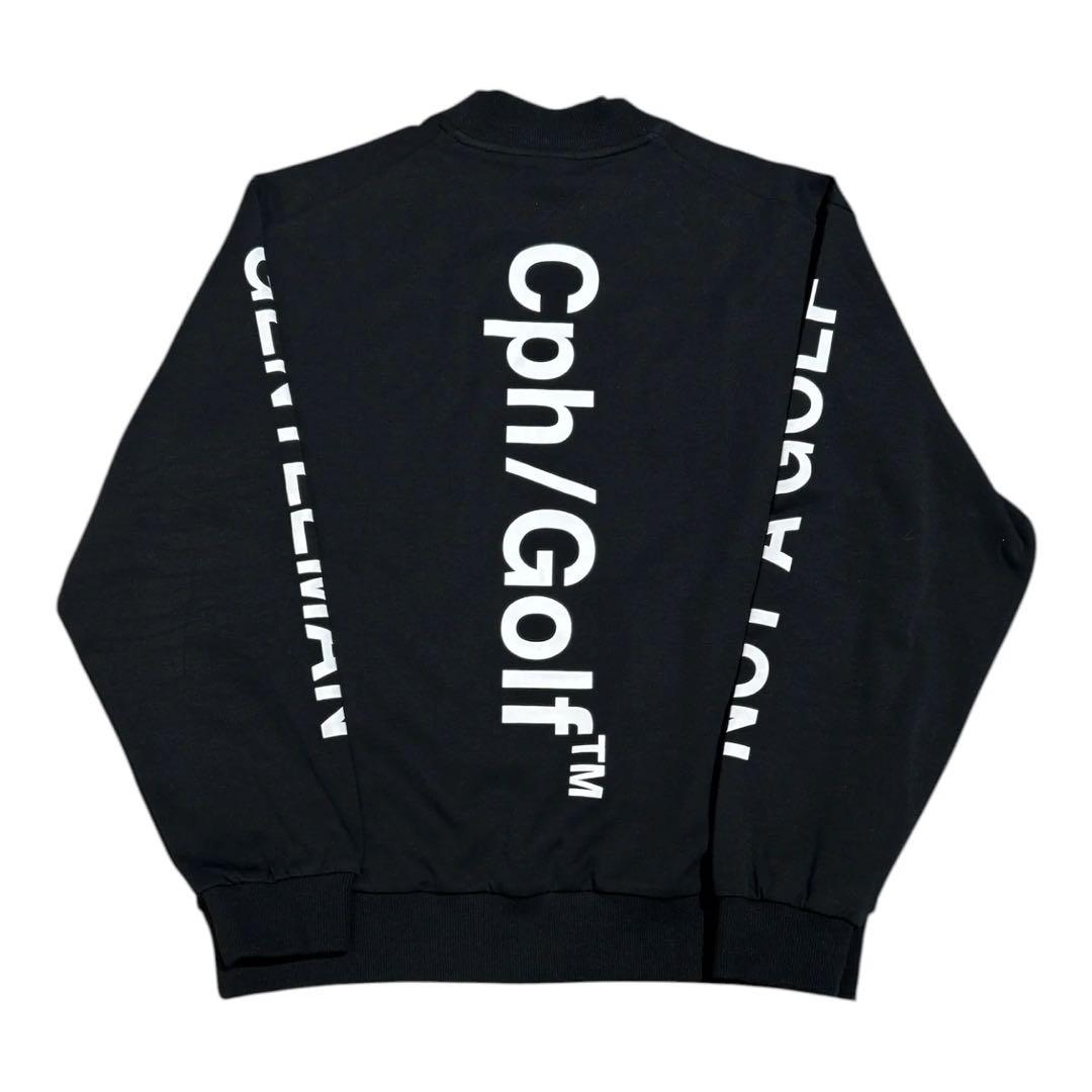 メンズウェア Cph/Golf LOGO LS MOCK NECK TEE BLACK