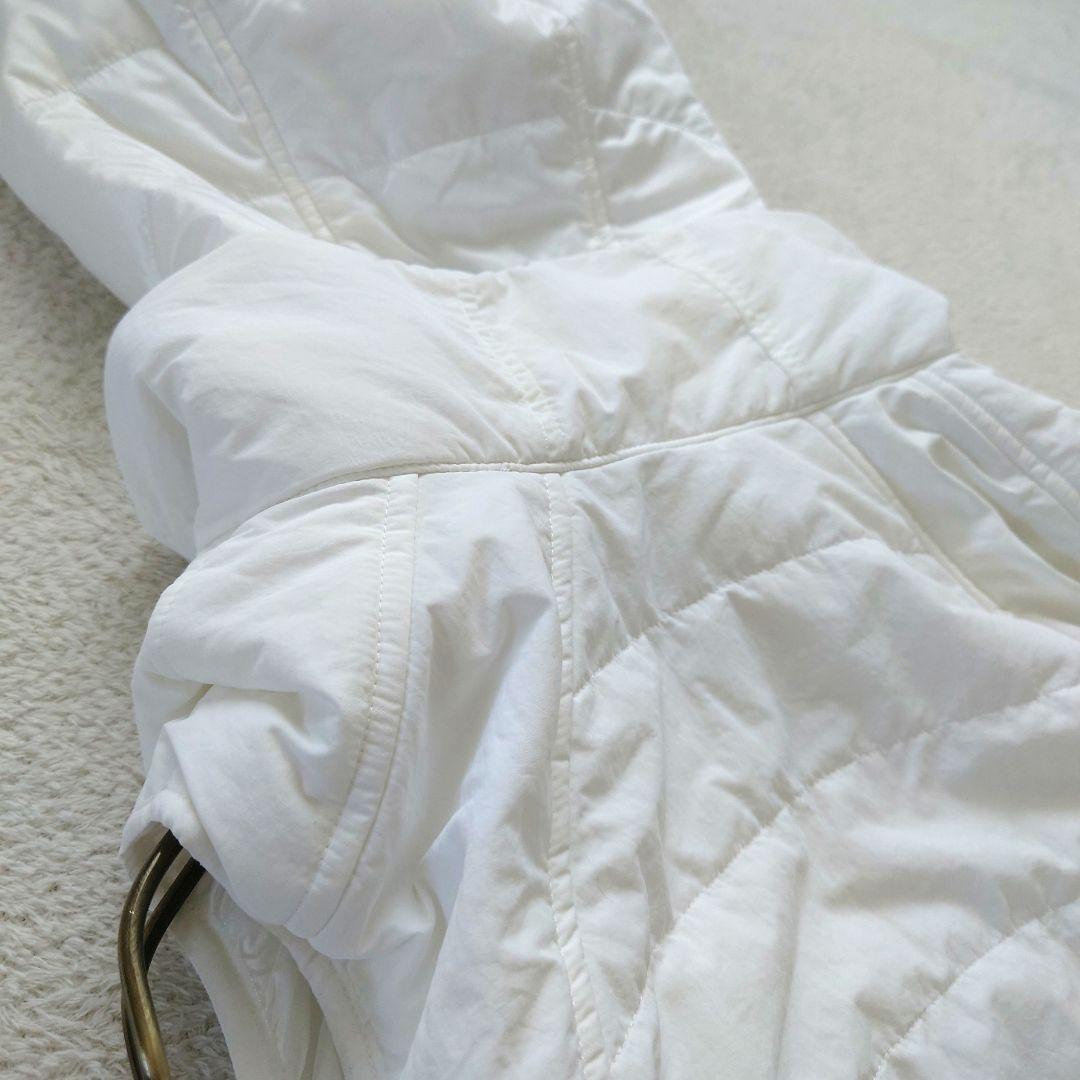 a2898▶ルルレモン　フード付きベスト【6】ランニング　2way　ホワイト