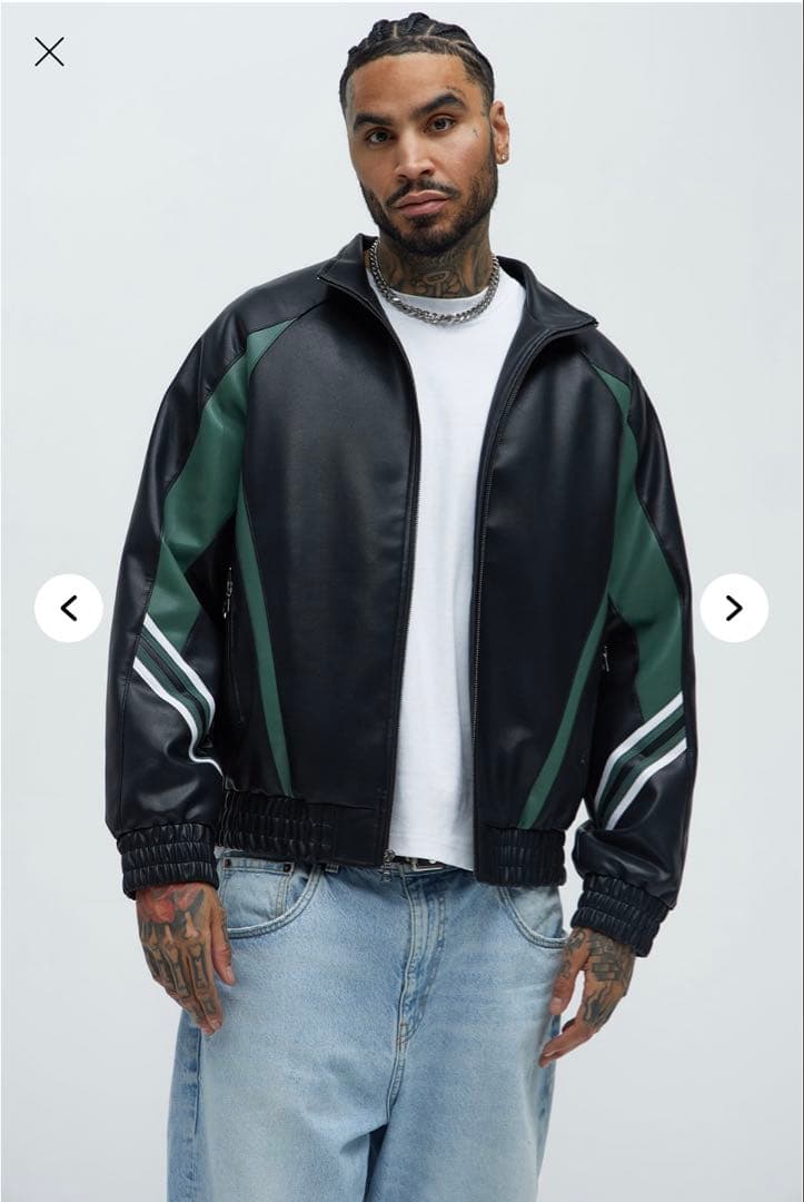 芋*機様 メンズ　レザージャケット　supreme martine rose b