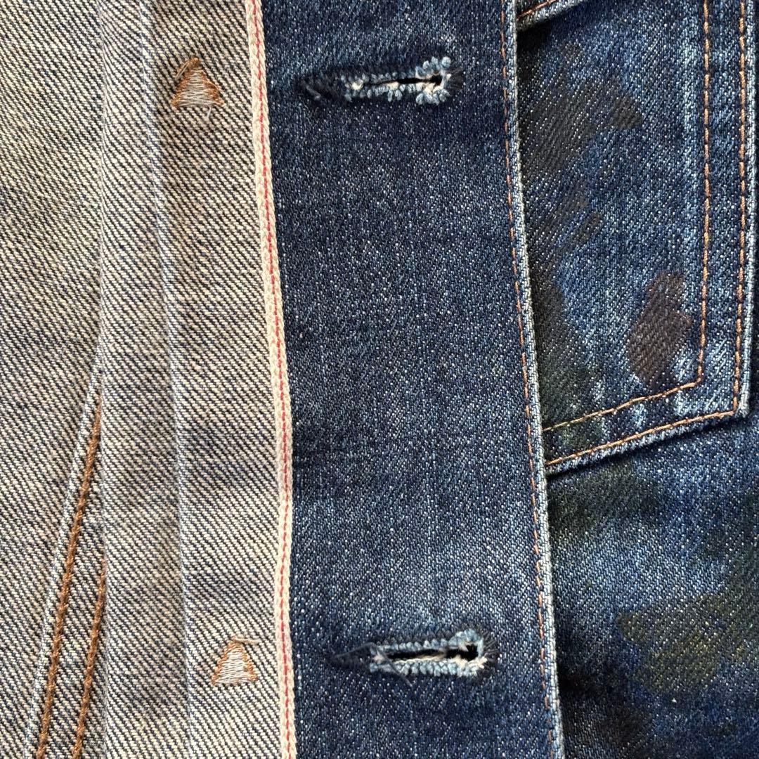 美品✨トゥモローランド リデアル デニムジャケット カモフラ トラッカー 赤耳