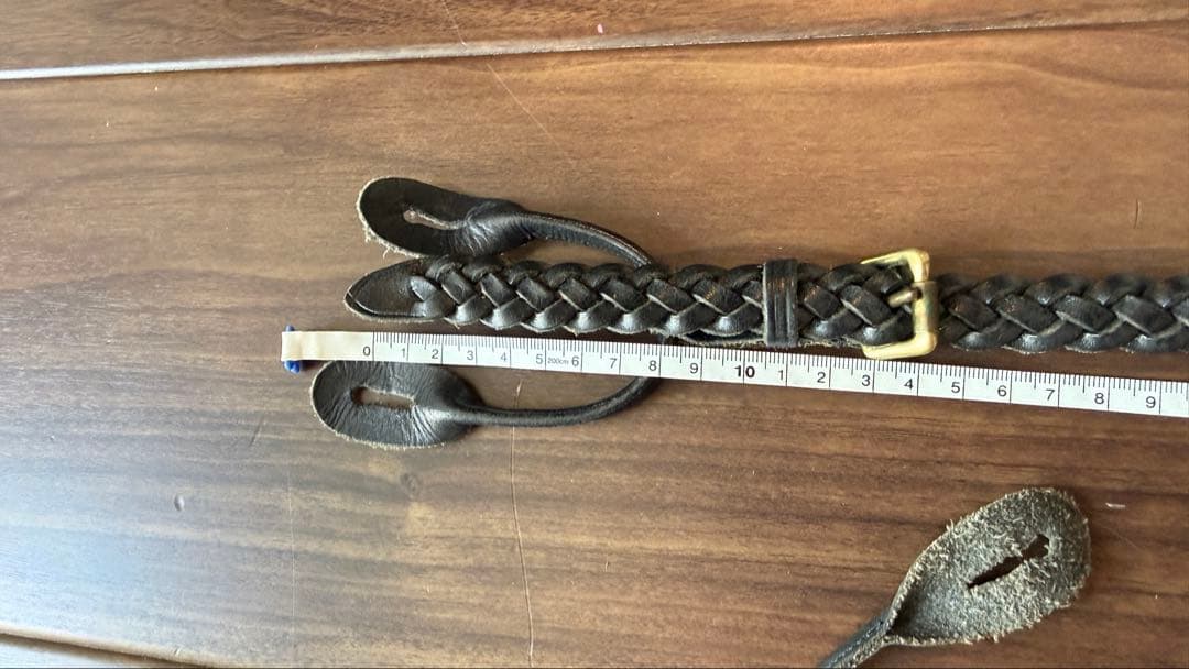 ラルフローレン　レザーサスペンダー　英国製