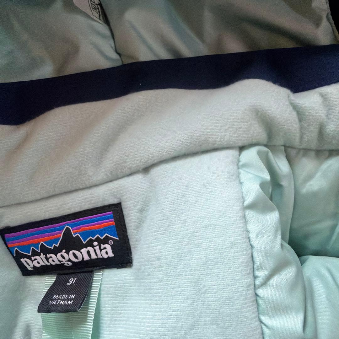 patagonia 子供用スキーウェア 紫色