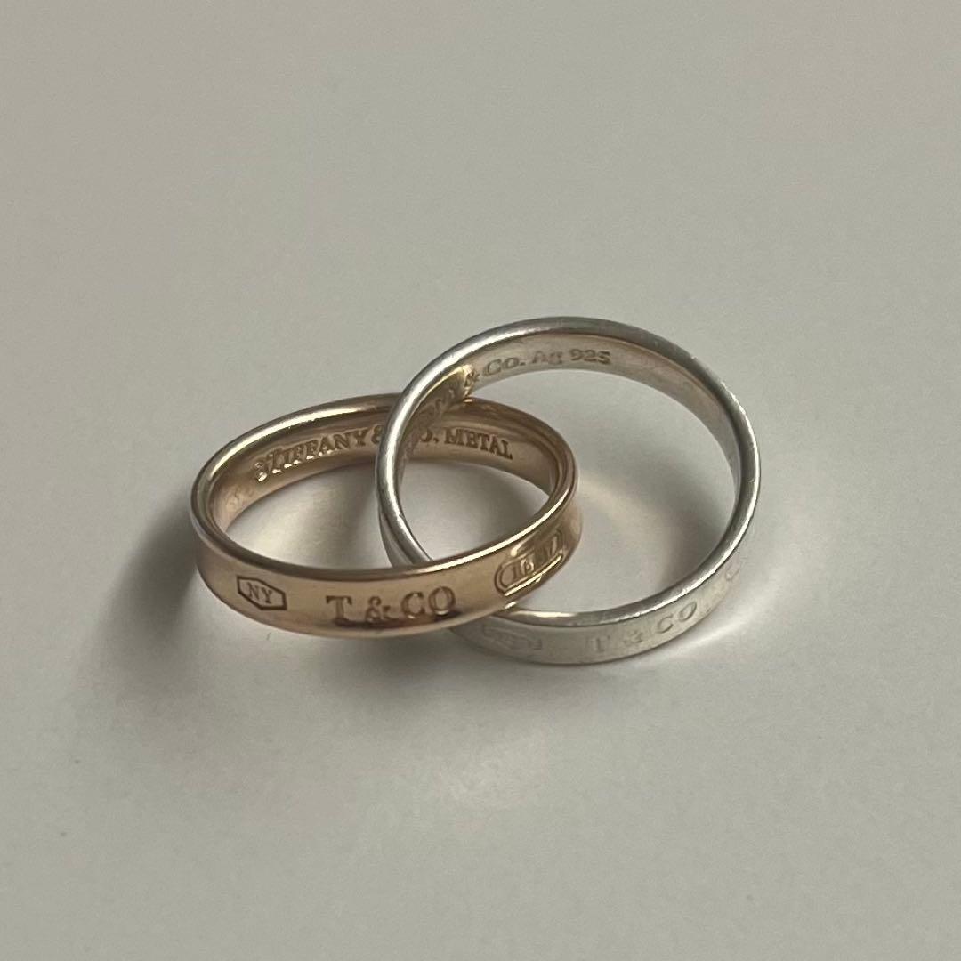 ティファニー Tiffany&Co. 1837 インターロッキング 2連リング