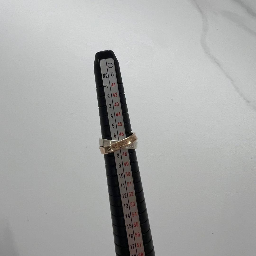 ティファニー Tiffany&Co. 1837 インターロッキング 2連リング