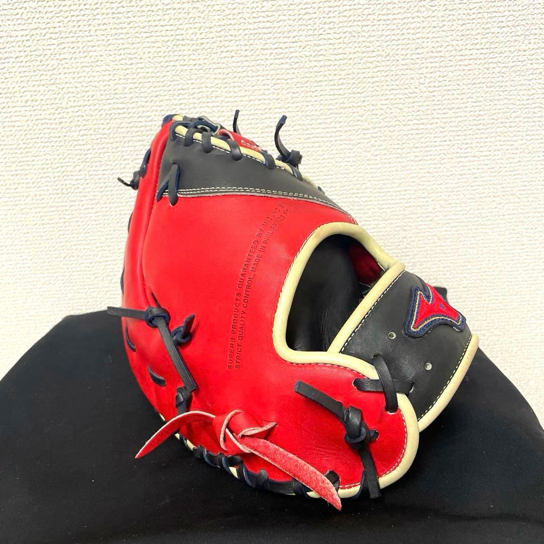 224 ミズノ ビクトリーステージ 極美品 型抜群 軟式 少年 ファーストミット