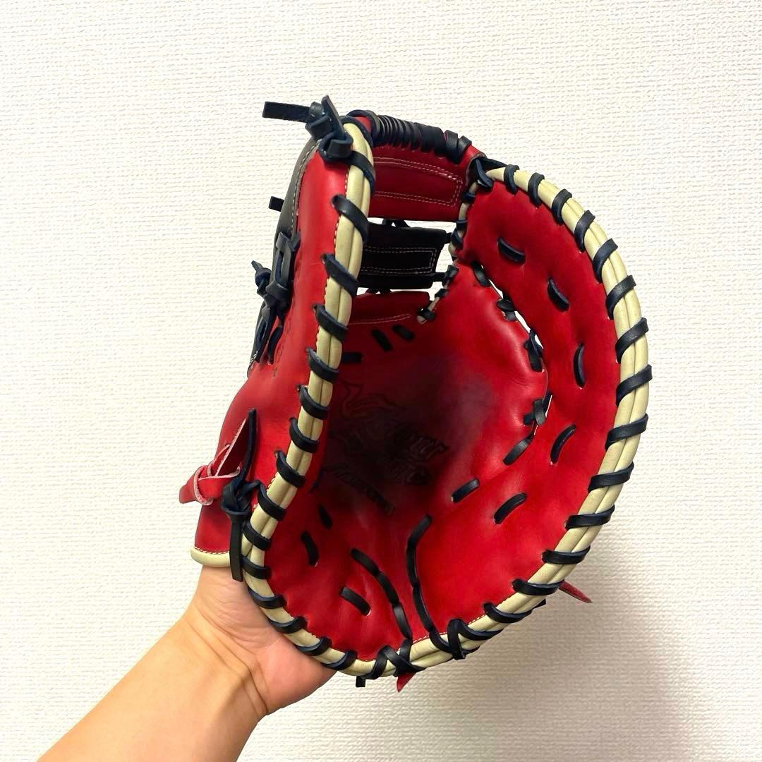 224 ミズノ ビクトリーステージ 極美品 型抜群 軟式 少年 ファーストミット