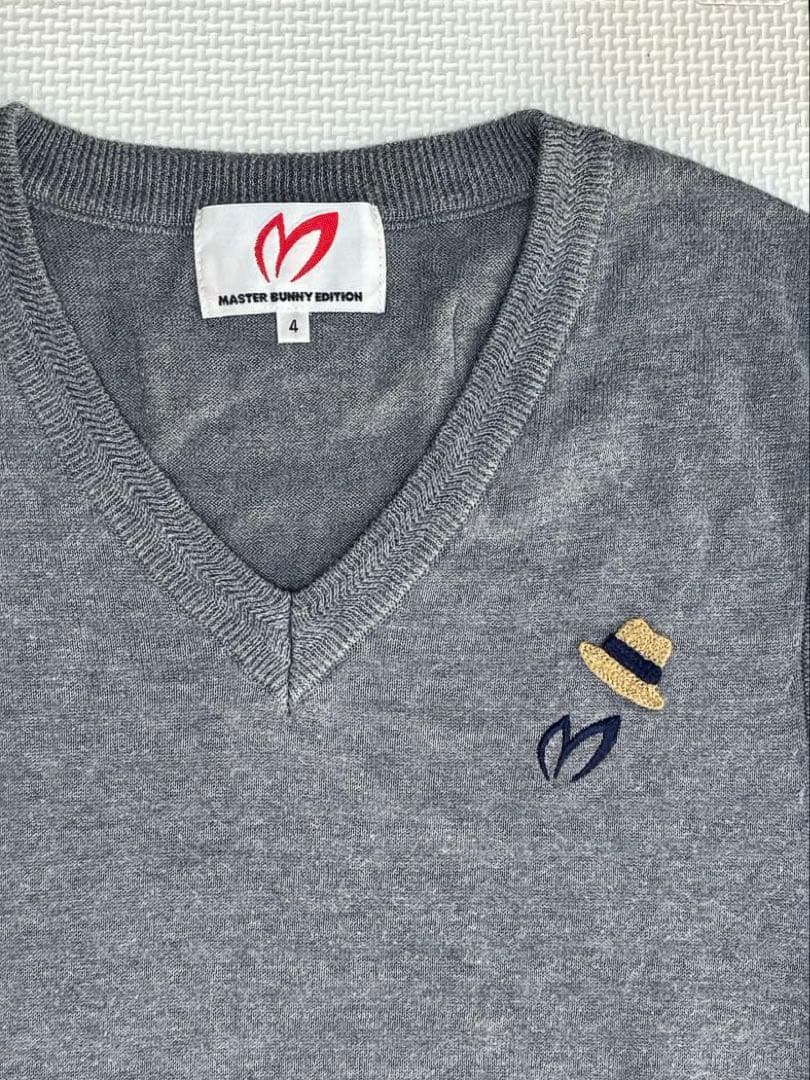 マスターバニーエディション スーピマコットン ニットベスト（GRAY／4）