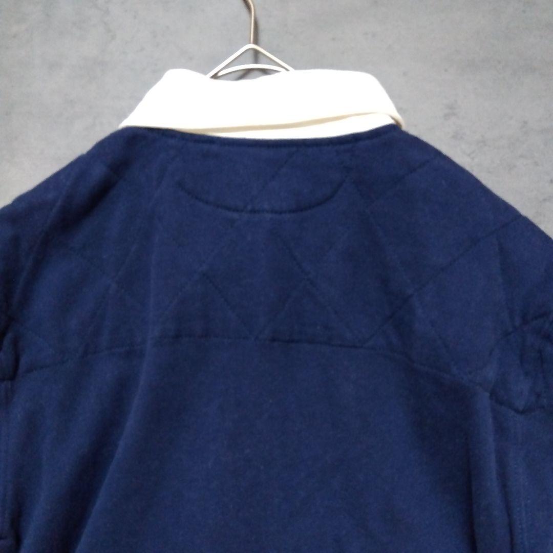 ラルフローレン ラガーシャツ 厚手 ワンポイント ポニー刺繍ロゴ 濃紺 ネイビー
