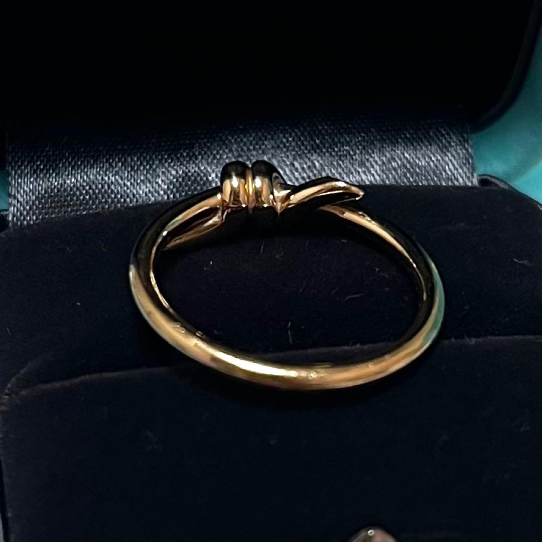 や*だ様 Tiffany ノット　リング　ローズゴールド　US6(11号)