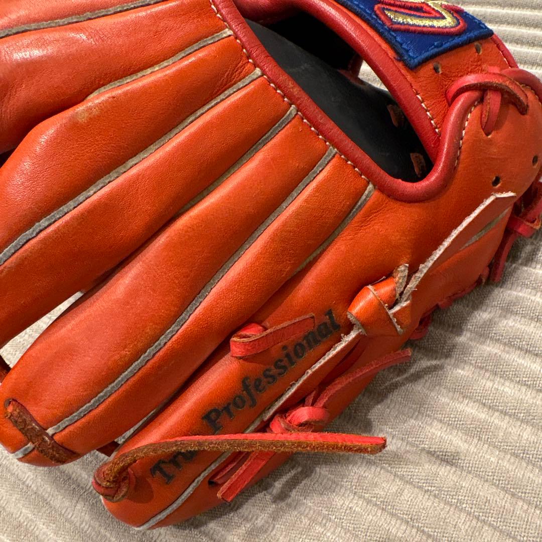 【中古美品】久保田スラッガー KSN-J7 Fオレンジ 少年軟式用グラブ