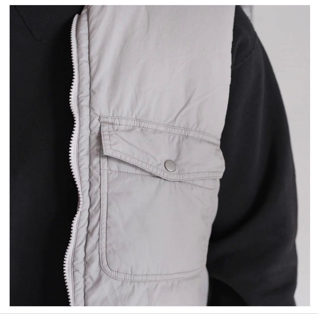 HIKER PUFF VEST TYPEWRITER V4601 灰白