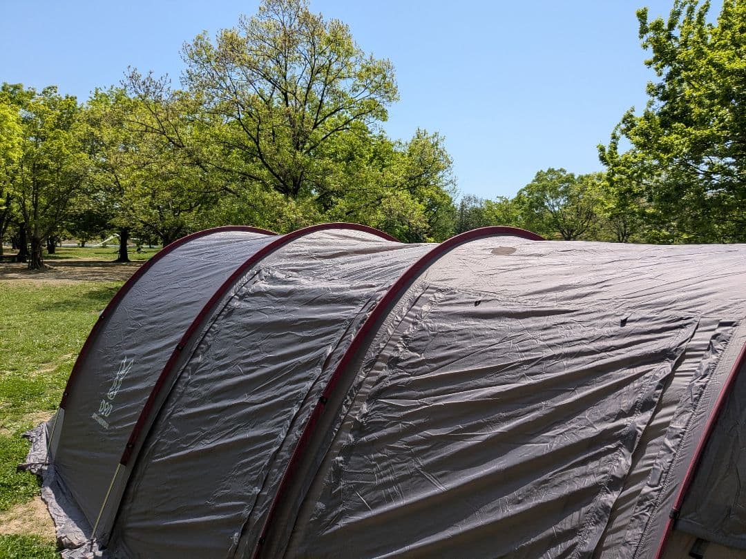 DODカマボコテント2　ナチュラム別注カラー　自作煙突穴あり