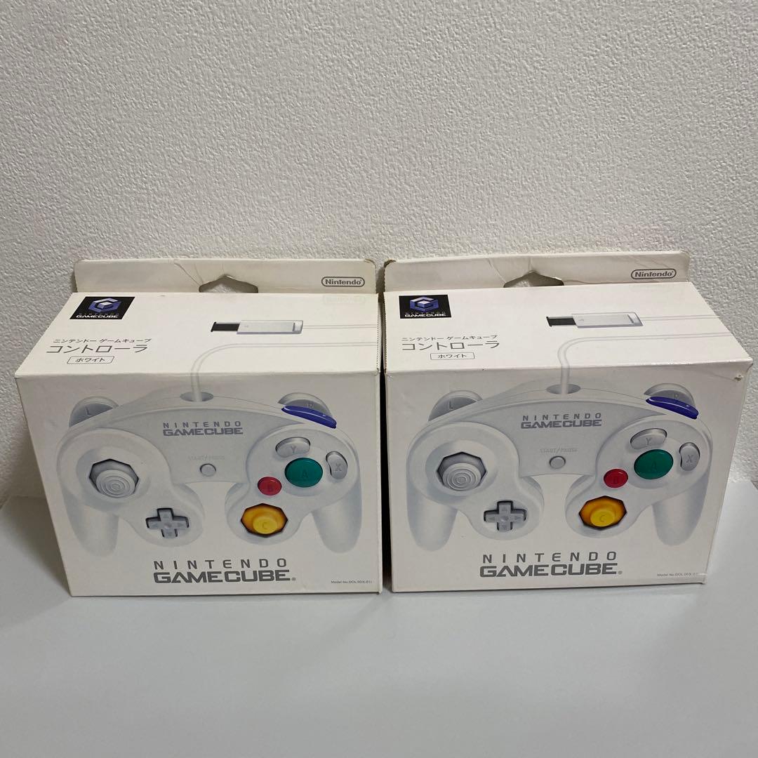 【GC】ゲームキューブ　コントローラ　ホワイト　2個
