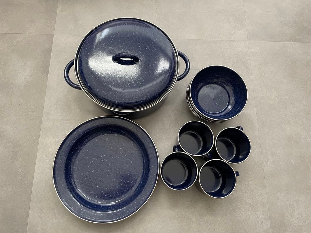 ホーロー食器セット キャンプ用品