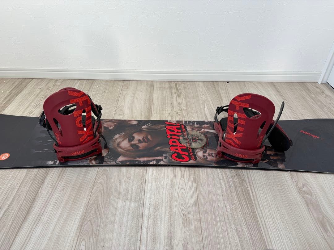 CAPITA スノーボード、バインディングFLUX、SALOMONブーツセット