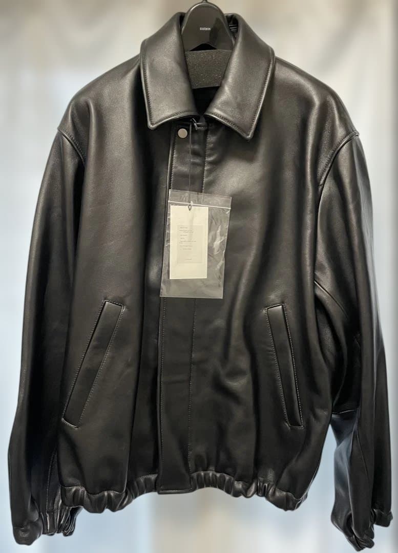 新品未使用 ssstein ブラック レザージャケット Sサイズ