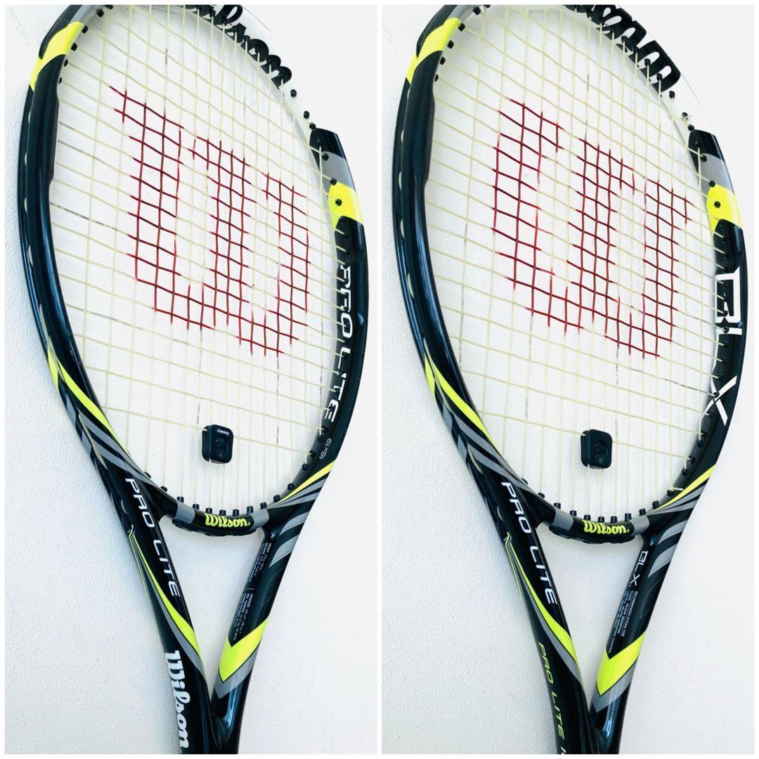 新品同様／ウィルソン『プロライト100』テニスラケット／G2／初心者／軽量／限定