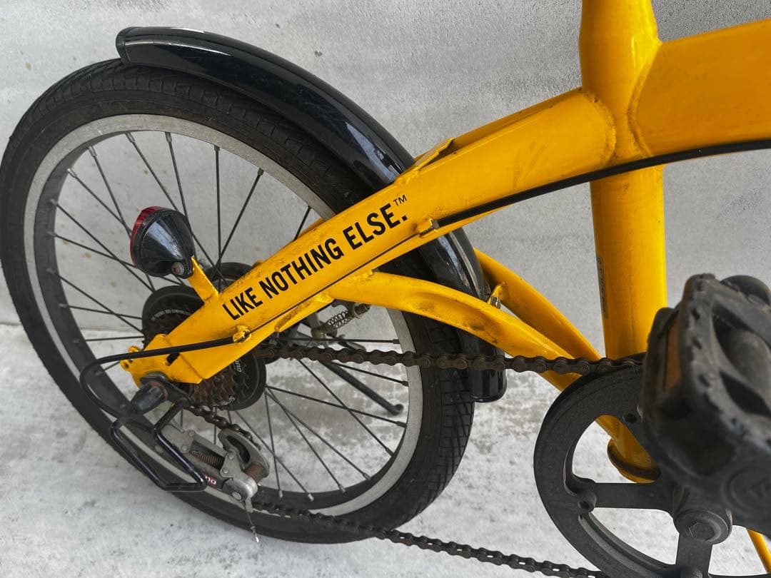 『引き取りの場合は1万円引き』HUMMER 折りたたみ自転車 黄色　オレンジ