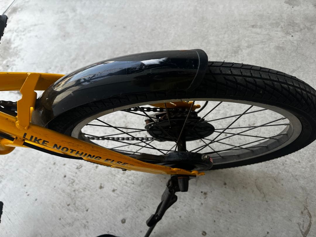 『引き取りの場合は1万円引き』HUMMER 折りたたみ自転車 黄色　オレンジ