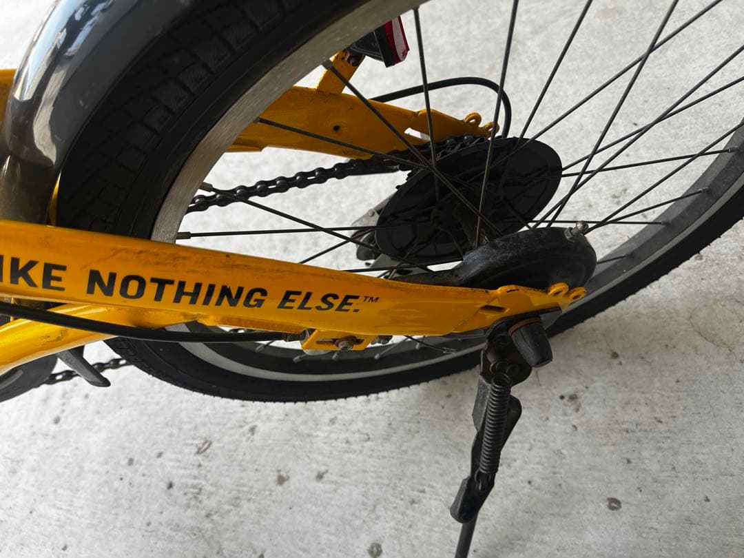 『引き取りの場合は1万円引き』HUMMER 折りたたみ自転車 黄色　オレンジ