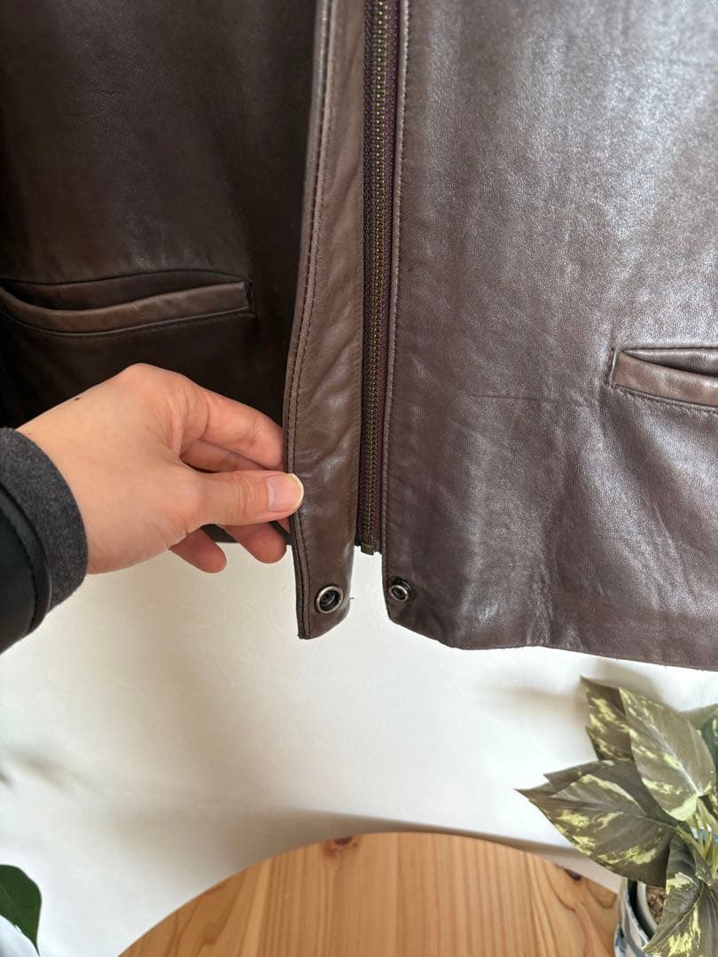 Brooks Brothers 90’s レザージャケット ブラウン カナダ製