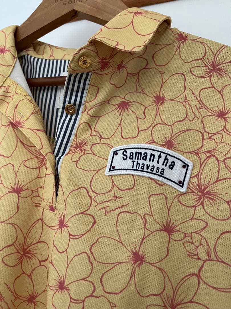 Samantha Thavasa 花柄ポロシャツ　ゴルフ