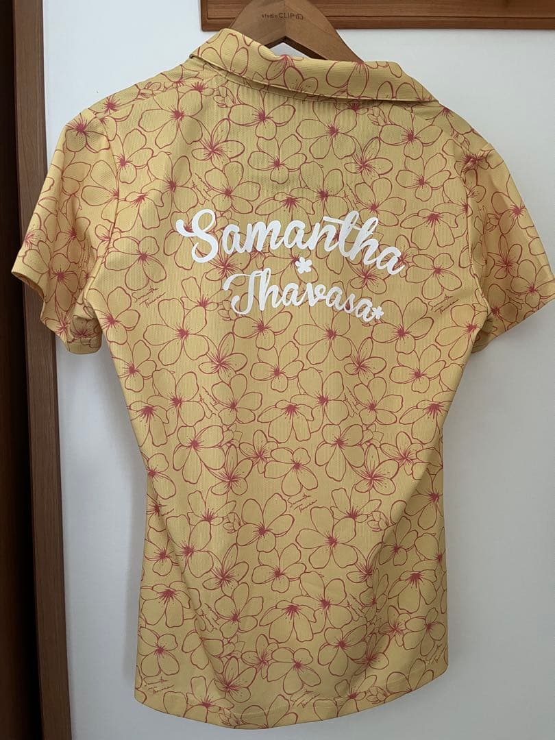 Samantha Thavasa 花柄ポロシャツ　ゴルフ