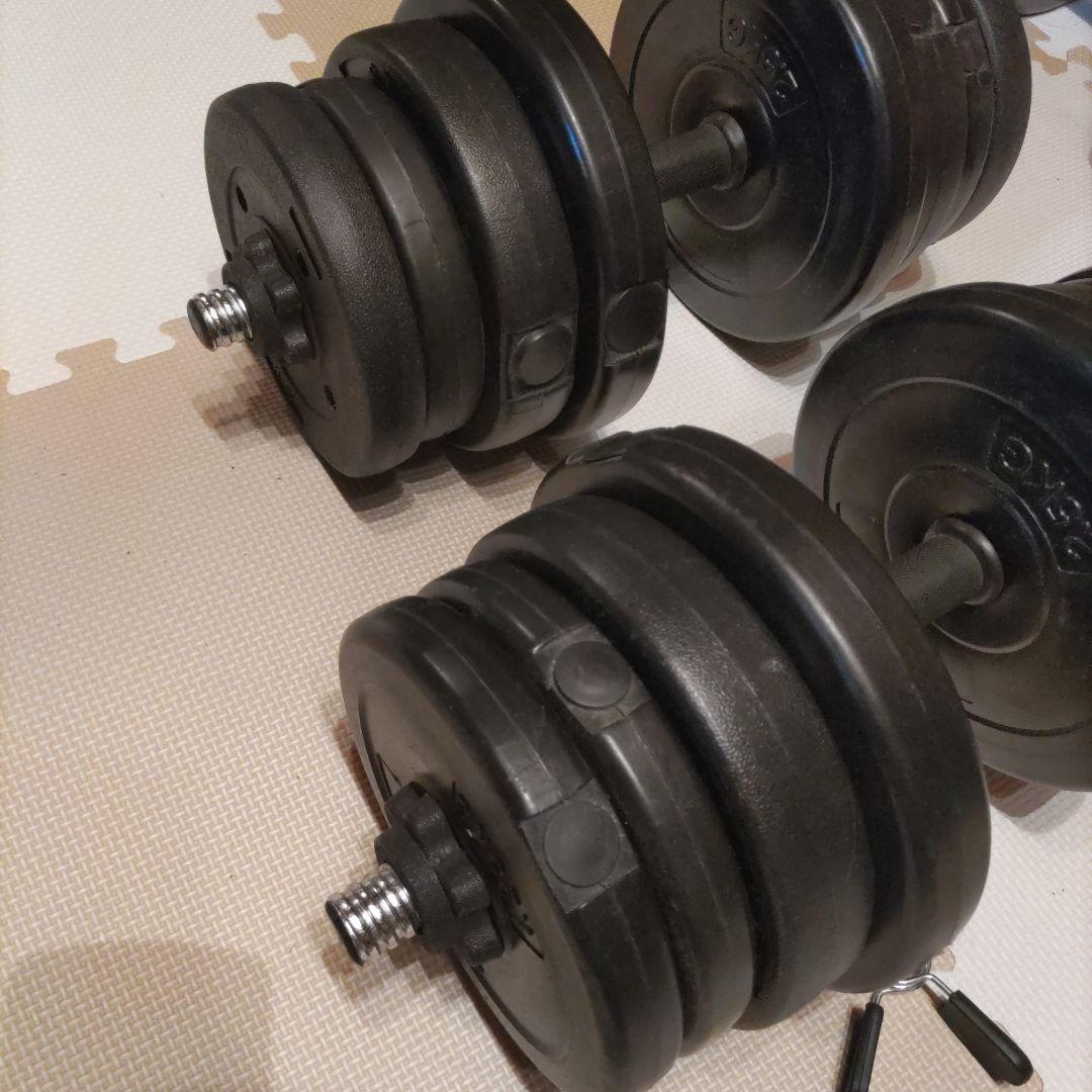 ウエイトプレートとバーベルロッドセット