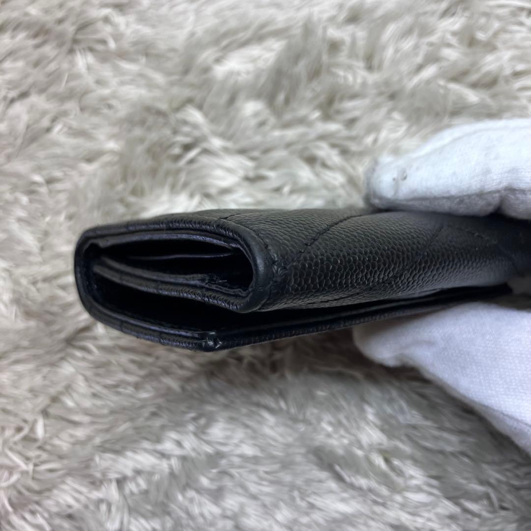 美品✨サンローラン 6連キーケース カサンドラ キャビアスキン キルティング