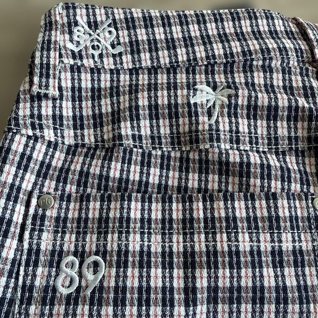 PEARLY GATES チェック柄 ゴルフパンツ S