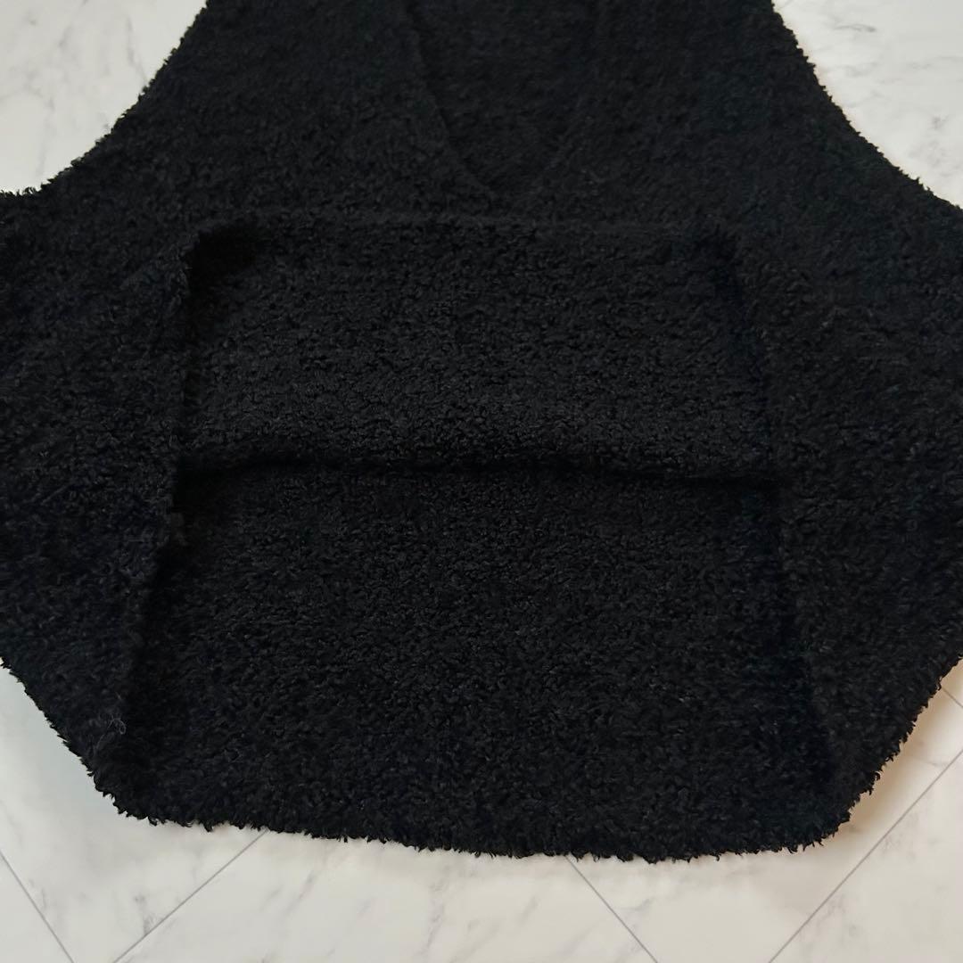 美品✨mizuiroindミズイロインド ヘアリーヤーンワイド Vネックベスト