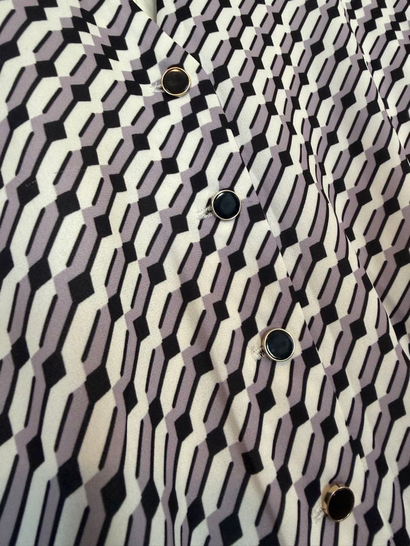 PINKY&DIANNE スクエアドットバイアスプリントワンピース 38 完売品