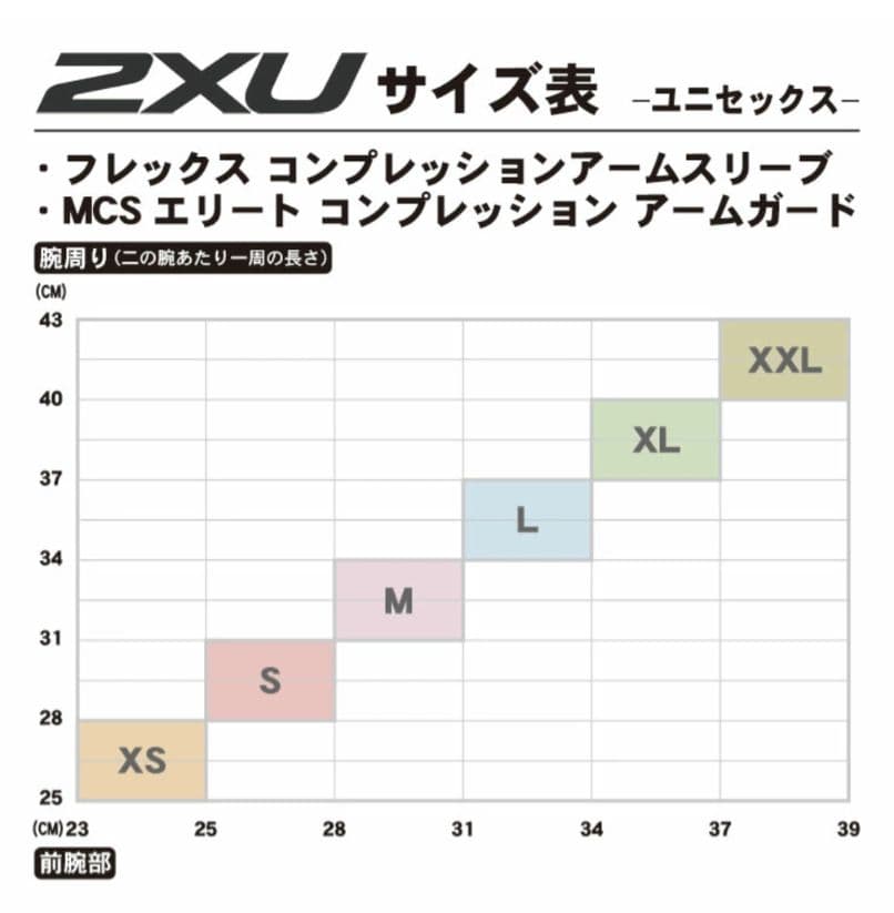 2XU コンプレッションアームスリーブ