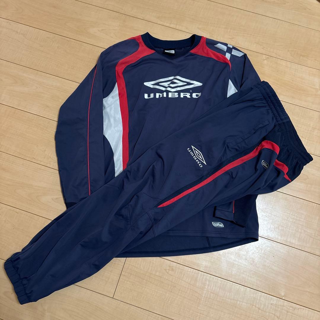 OLD UMBRO 90s 00s セットアップ　ピステ　ネイビー　L