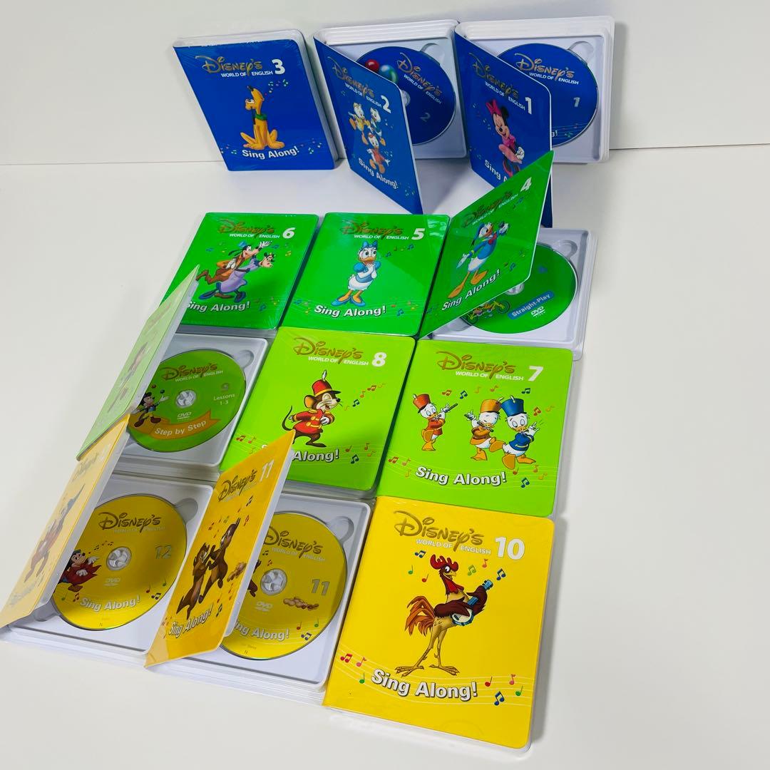 美品 Disney's WORLD OF ENGLISH DVD 全12巻セット