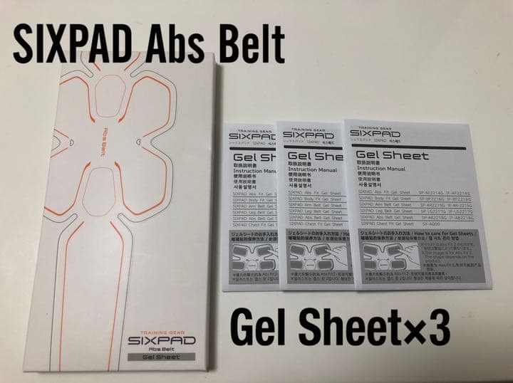 【正規品】SIXPAD  Abs Belt /Gel Sheet×3