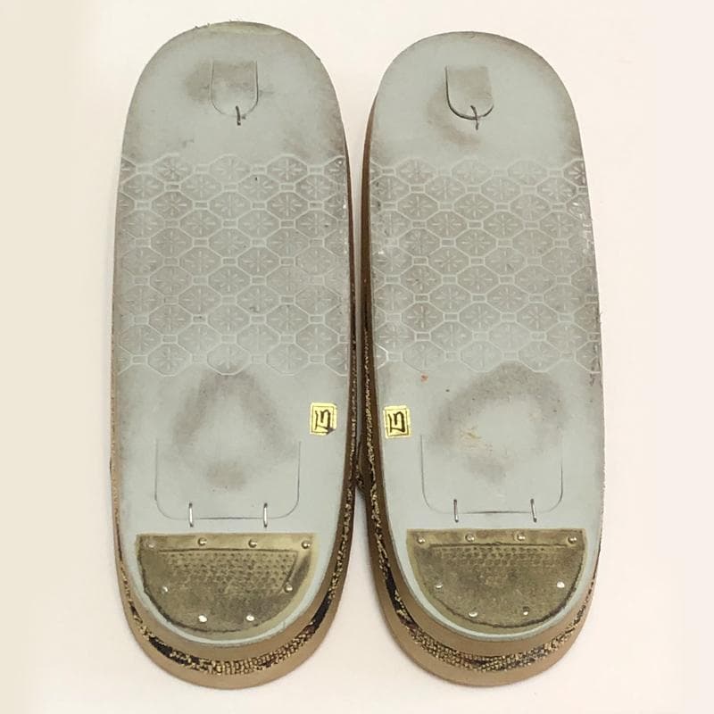 草履 バック セット 25cm LL　和装小物　礼装用　お祝い 黒 ゴールド