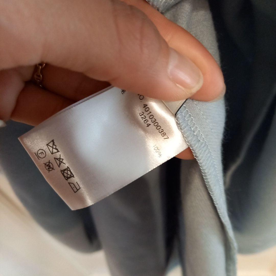 ebure ライトブルー 長袖ワンピース