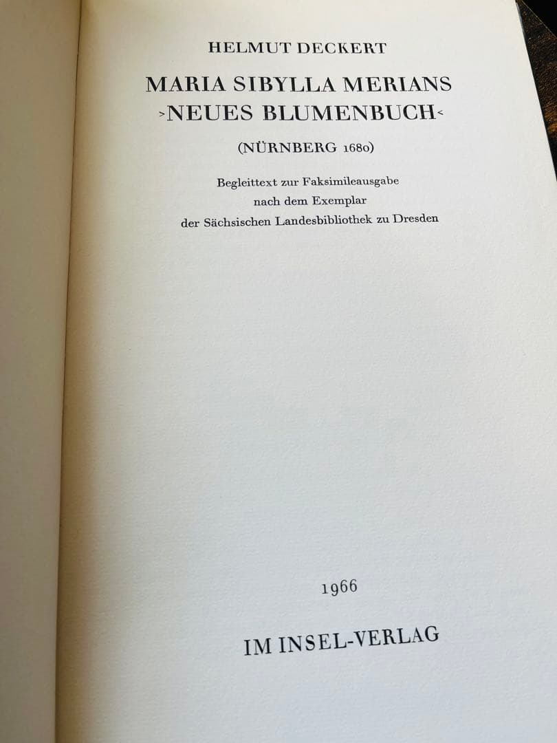 M.S. Merian お花図鑑　２冊　ヴィンテージ洋書　インゼル　初版1966